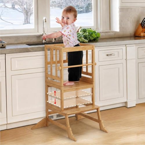 COSYLAND Toddler Standing Tower - Adjustable...