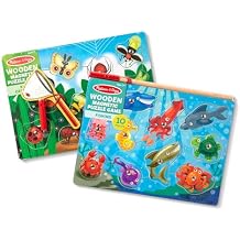 Melissa & Doug Magnetic Wooden Puzzle Game Set Fishing and Bug Catching