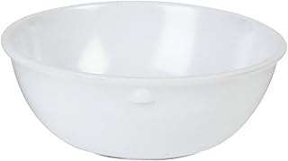 ExcellantÃ© Milan Melamine White Collection 4.875-Inch 11-Ounce Nappie, White, 12-Piece