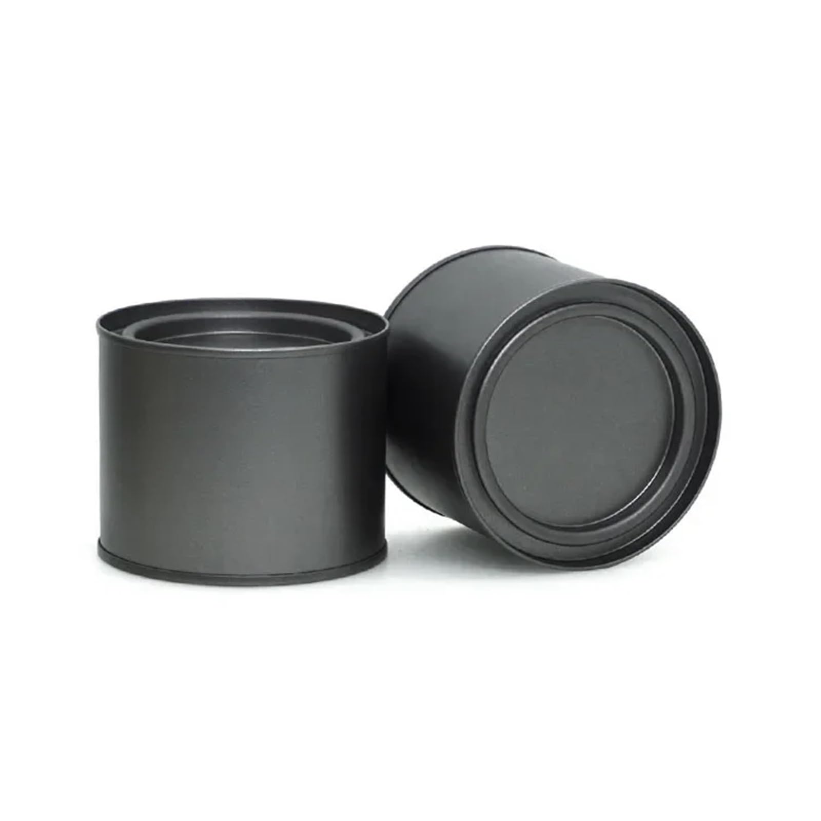 XIEHYA 6pcs Packaging Storage Jar, Tinplate, Tea Box, Candle Making, Aromatherapy Container, Bracelet, Jewelry For Tea(Black)