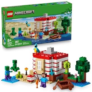 LEGO Minecraft The TNT Jungle House Building Toy - Minecraft Toy for Boys and Girls, Ages 8+ - Gift for Birthdays - Video Game Playset for Fans - 21275