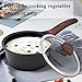 Vinchef 2qt Nonstick Sauce Pan with Lid, Small Milk Pot Pan Germany 3C+ CERAMIC Reinforced Coating,Saucepan with Stay-Cool Handle, Compatible for All Stove Top