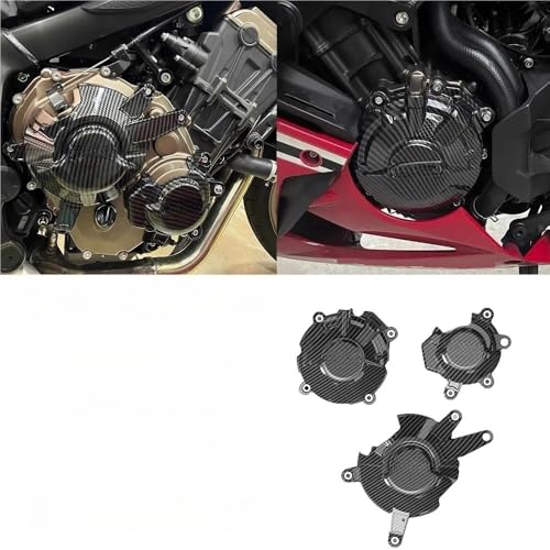 Cubierta de motor para CB650R protector de estator en aluminio resistente texturizado 2