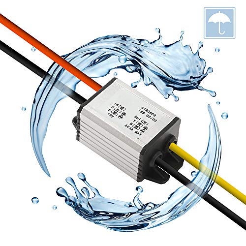 Image of 3Pcs 12V to 6V Car Power Voltage Converter DC 9V-22V 12V to 6V Buck Voltage 3A 18W Waterproof DC Step Down Volt Module Power Supply Board Compatible with Car Vehicle Automotive LED Display Radio