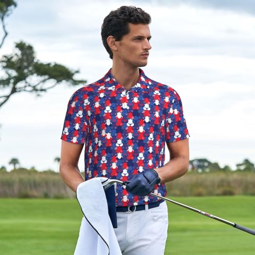 Camisetas polo para hombre, divertidas, transpirables y secado rápido para golf miniatura 2