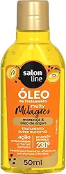 Salon Line, Óleo Capilar Reparador, Multy Milagres, Cachos dos Sonhos, Maracujá e Óleo de Argan - Para Todos os Tipos de Cabelos, 50ml