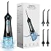 Water Flosser Professional Cordless Dental Oral Irrigator - 300ML Portable and Rechargeable IPX7 Waterproof 3 Modes Water Flosser with Cleanable Water Tank for Home and Travel, Braces & Bridges Care