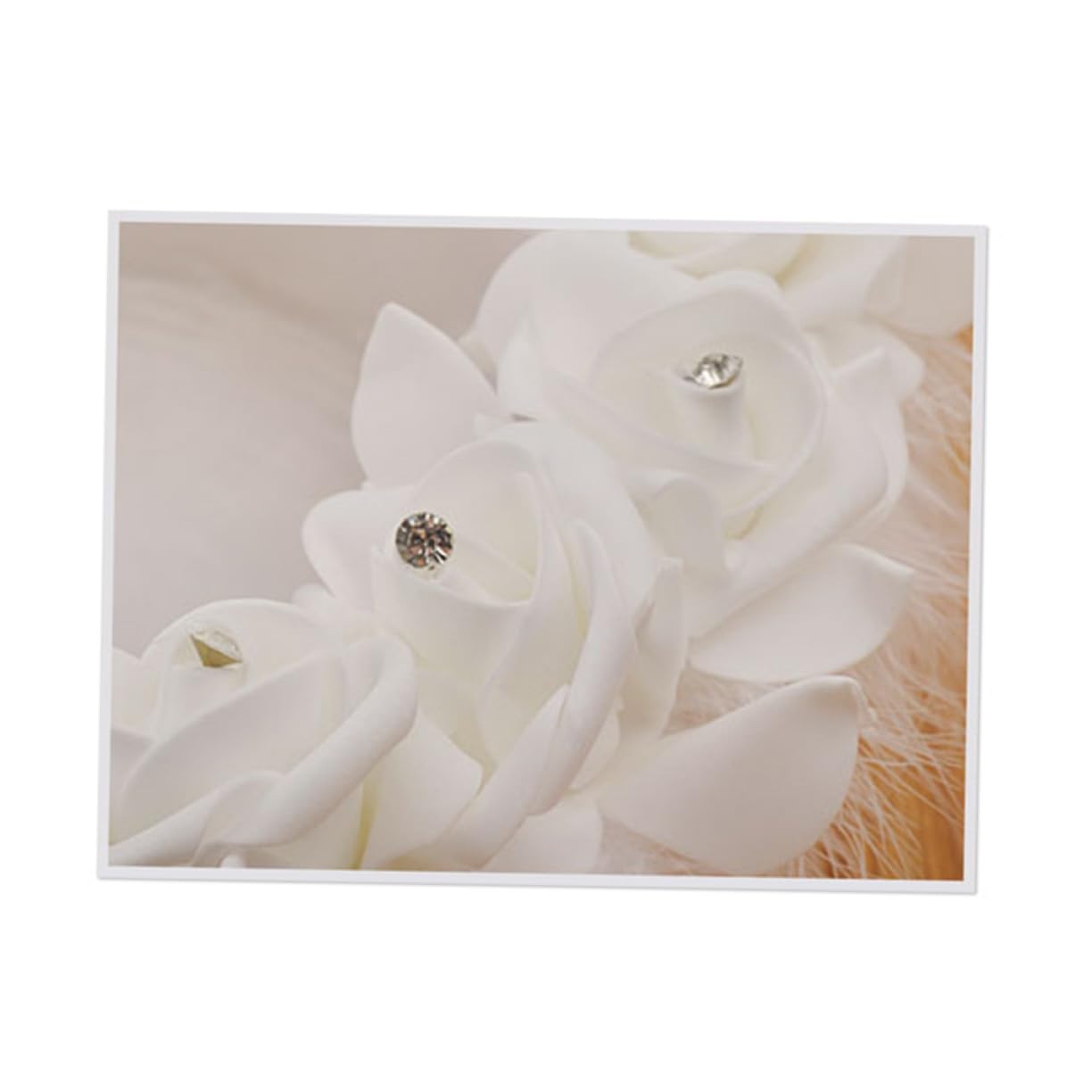 Hochzeitsblumenkorb Hl-5620-bs aus Gewebe, 2 Stück Weiß