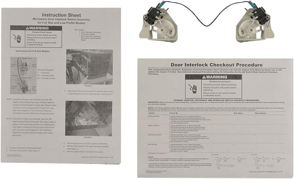 Replacement for Whirlpool W11244494 Appliance Interlock