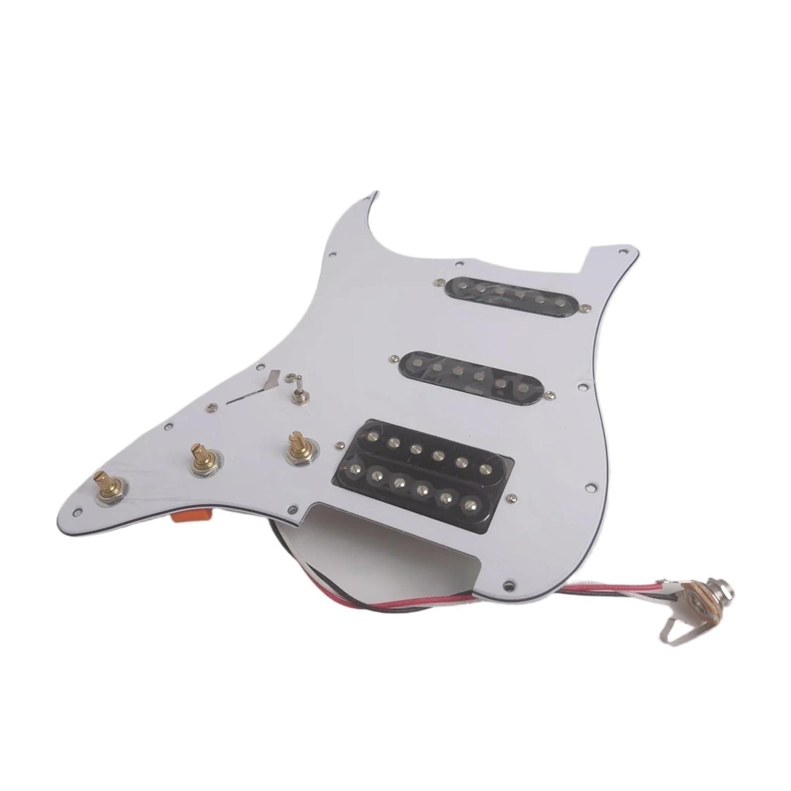 Principiante Golpeador Pastilla Pastillas Humbucker Alnico 5 Para Guitarra Eléctrica ST Golpeador Cargado Precableado SSH Para Zurdos Piezas De Repuesto