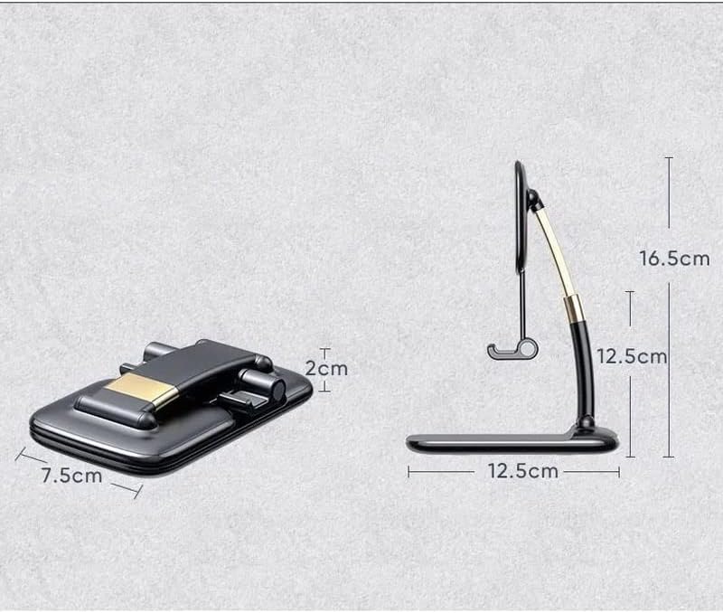 Foldable Desk Phone Holder Stand for Adjustable Metal Table Desktop Cell image 4