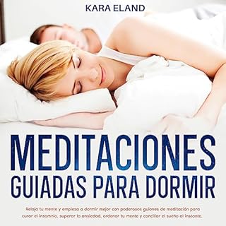 Diseño de la portada del título Meditaciones Guiadas Para Dormir
