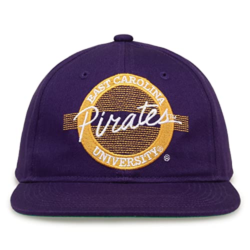 The Game NCAA East Carolina Pirates Retro Circle Design Hat, Adjustable, One Size