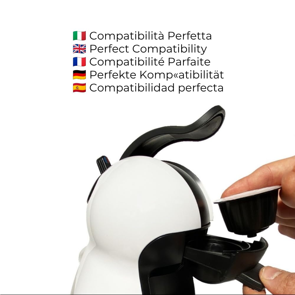 CAFÉ BLACK ESPRESSO (160 Cápsulas) compatibles con Dolce Gusto | Pack 160 cápsulas (10 x 16) | Café Black Espresso intenso, oscuro y persistente, con aroma profundo