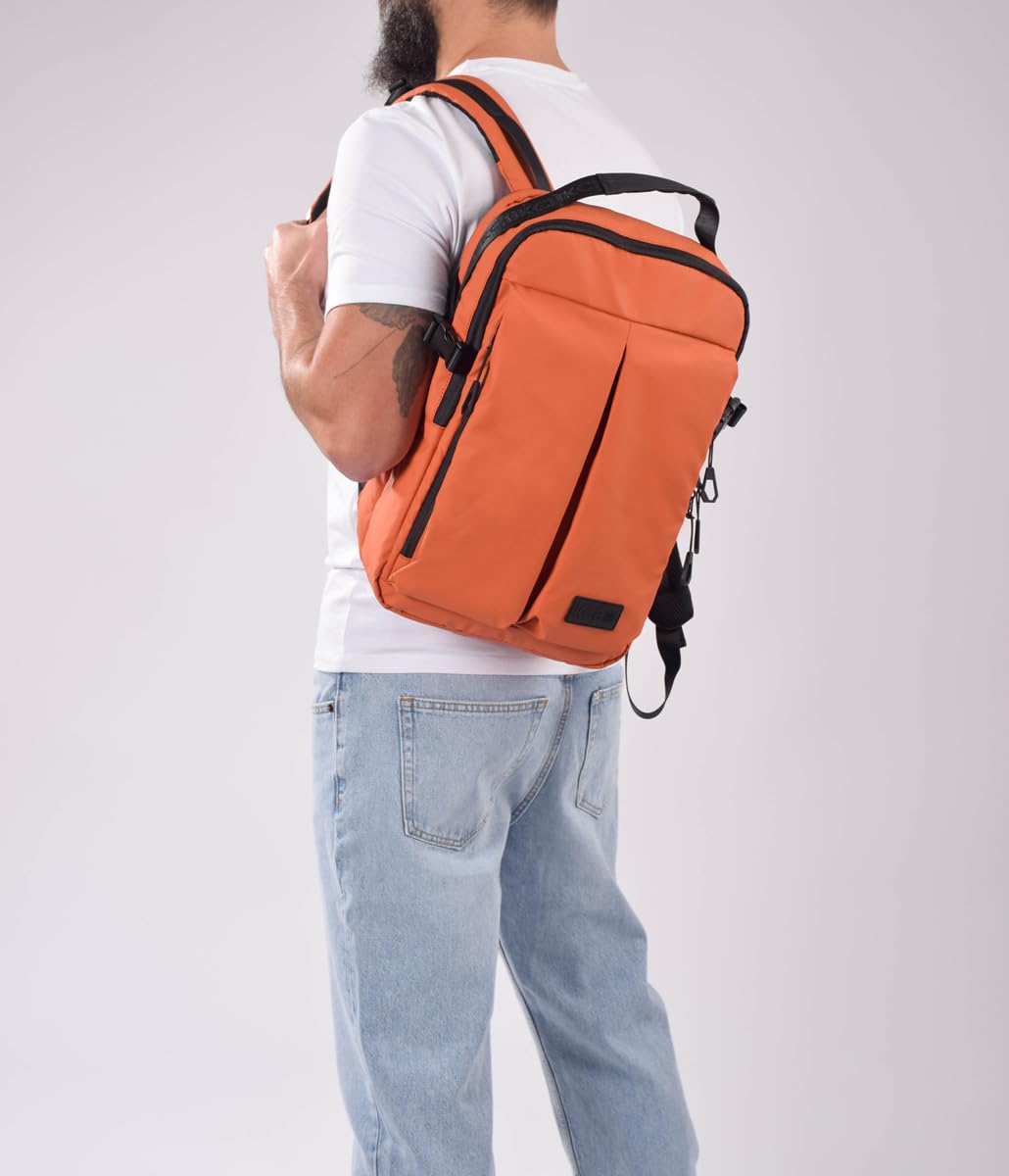 KCB Zaino Uomo Grande Skid | Zaino per laptop fino a 15 pollici | 100% Vegan