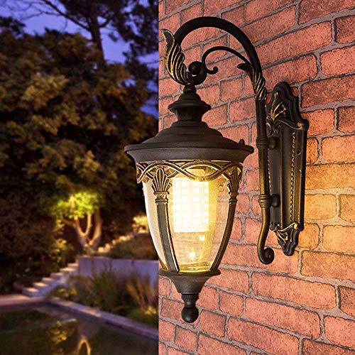 Outdoor wall lamp Retro Carved Aluminum Metal Wall Light Vintage Waterproof Rustproof Anti-Corrosion Wall Lamp Outside Wall Spotlights Gate Patio Yard Hall Street Decora steampunk buy now online