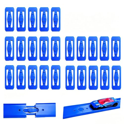 [25 Pack] K TOMOTO Racetrack Connectors Compatible with Hot Wheels Tracks