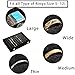 Frebeauty Ring Organizer Tray 100 Slots Ring Holder with Clear Lid Velvet Storage Box Jewelry Tray for Jewelry Store Earring Display Case for Jewelry Show Studs Box for Women(Black)