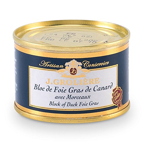 Foie Gras Grolière Bloc de Canard avec Morceaux 400 g 1 Unité