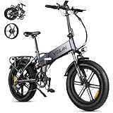 ⚡【Power Motor & Long-Lasting Battery】 - This folding electric bike is equipped with a robust 750W (1200W Peak) brushless motor and a 624Wh long-lasting lithium battery, it reaches a top speed of 28mph and lasts for 30-50 miles, making it reliable for...