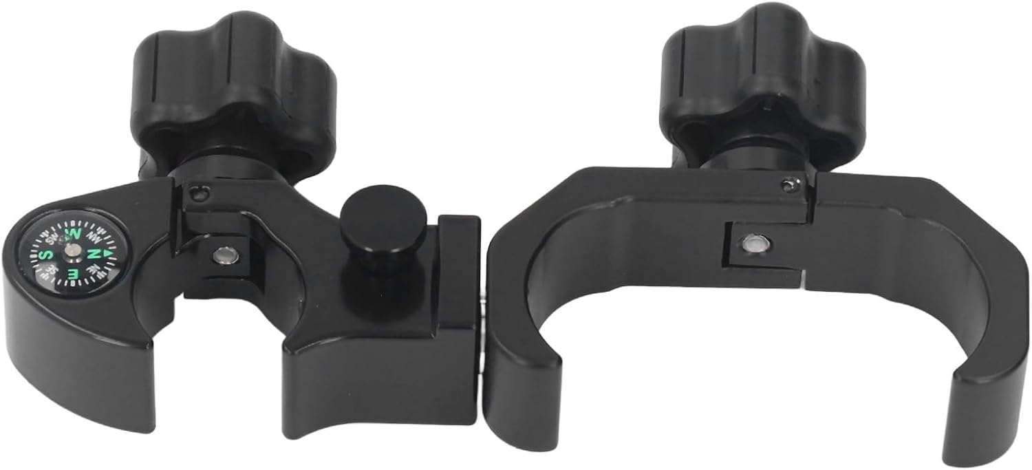 RTK GPS Data Collector Bracket Mount | Aluminum Alloy Cradle for Range Pole/Surveying Equipment | Portable Mount with Directional Aid & Quick Knob