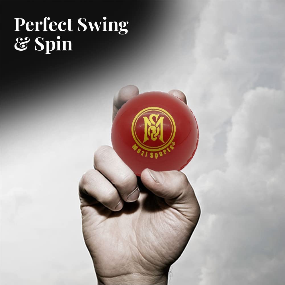 Palline Da Cricket Morbide ADS SPORTS - 6 Pezzi, Per Allenamento Interno Ed Esterno, Colore Rosso - Foto 5