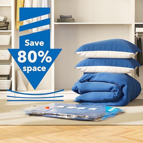 Meiqihome 8 Pack Vacuum Storage Bags With Electric Air Pump，2 Jumbo,2 Large,2 Midium,2 Small Bags Space Saver Sealer Bags, Airtight Compression Bags For Clothes thumb #2