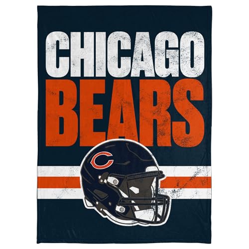 FOCO NFL Soft Plush Throw Blanket, 45 x 60, Chicago Bears