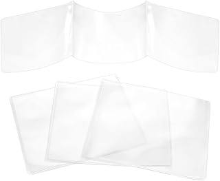 4 Pcs Mahjong Card Sleeve Protector 2026, Clear Mahjong Card Holder Cover Accessories, Plastic Clear Large League Scorecard Cover Sleeves Accessories Gifts for Women Men 2026