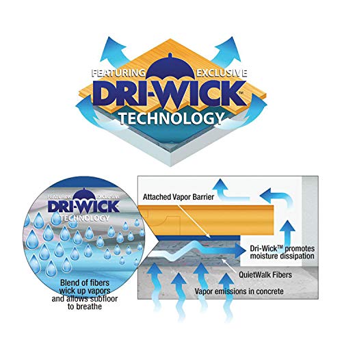 QuietWalk Laminate Flooring Underlayment with Attached Vapor Barrier