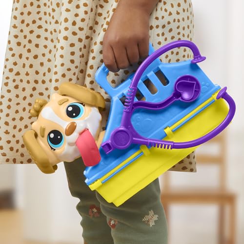 Play-Doh Care 'n Carry Vet Playset for Kids 3 Years and Up with Toy Dog, Storage, 10 Tools, and 5 Modeling Compound Colors, Non-Toxic - image 8