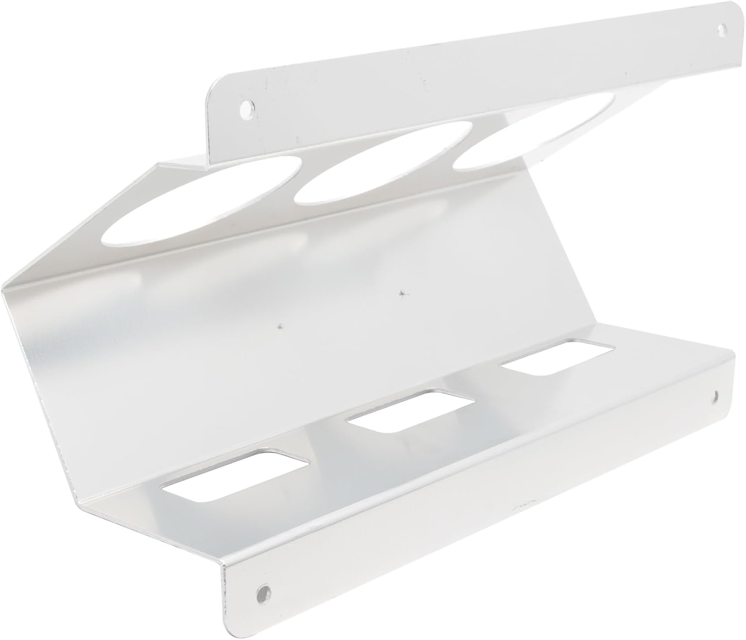 Extreme Max 5001.6254 Wall-Mount Aluminum Aerosol Storage Shelf for Enclosed Trailer Shop Garage Storage - 3-Can Capacity, Silver