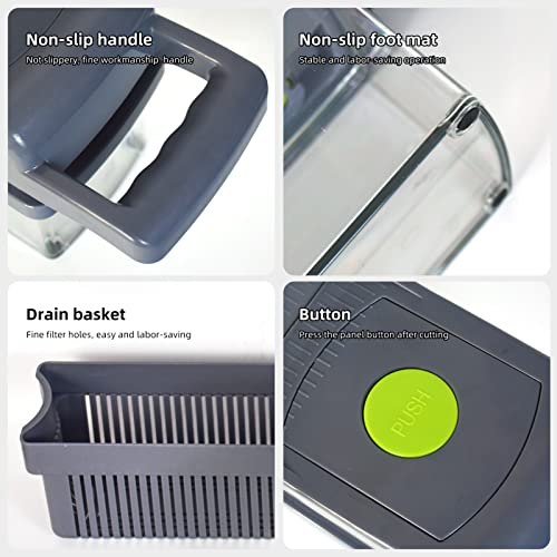 Vegetable Chopper, 14 - In -1 Veggie Chopper Food Chopper Vegetable Cutter, Onion Chopper Vegetable Peeler Slicer With Containers & 8 Blades #TOP4