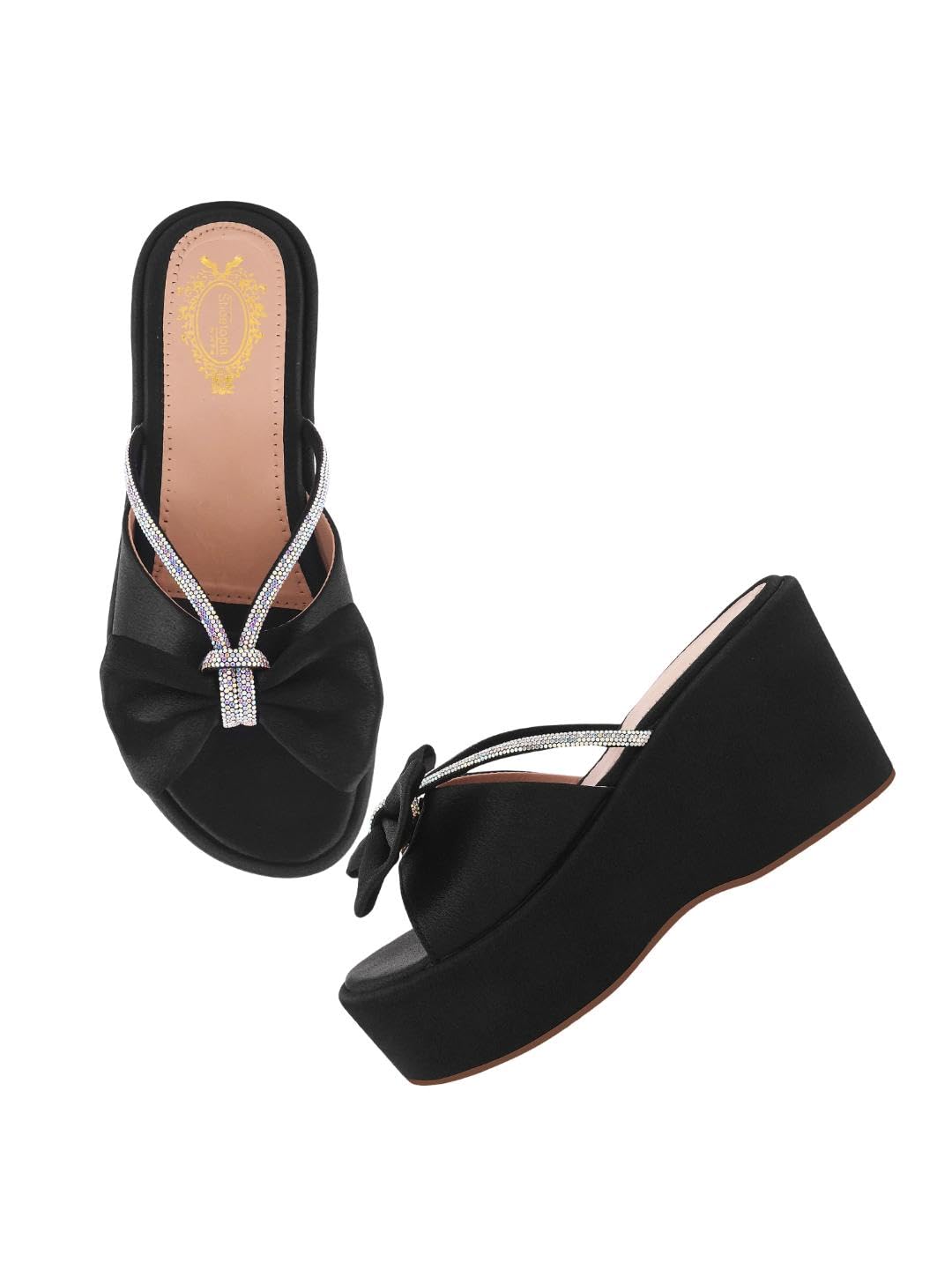 Shoetopia Womens Wedge Sandal-2 Kids UK (Girls-Shine-Black)-EU35 (B0D4VN4GFR) Amazon Price History, Amazon Price Tracker