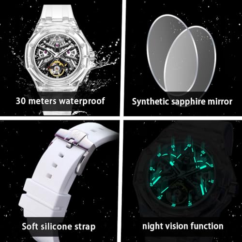 Image of OLEVS Automatic Gold Watches for Men Luxury Classic Stainless Steel Calendar Luminous Waterproof Watches for Men