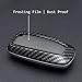 MIHUMIMO Carbon Fiber Car Key Fob Cover Case Chain Compatible with Ford F-150 Raptor Explorer Escape Fusion Bronco Sport Edge Lincoln Corsair Nautilus