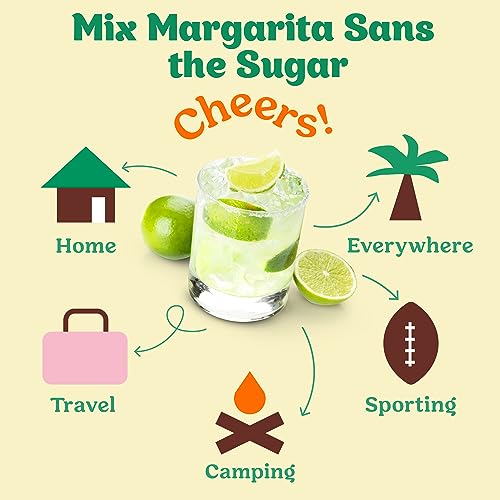 image for Craftmix Skinny Margarita Cocktail Mixers - Makes 12 Drinks - Zero Sug