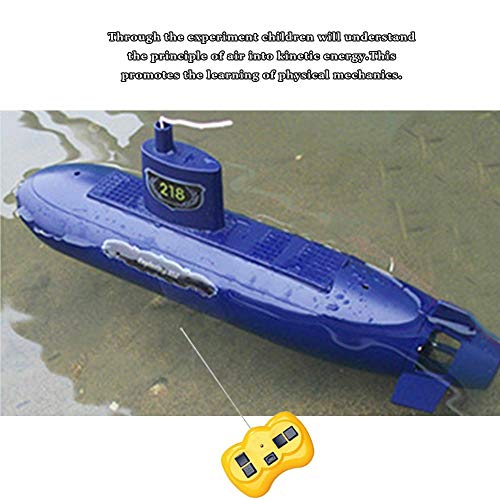 A sixx Mini Radio Remote Control Nuclear Submarine Toy ,DIY Science and Technology Educational Experiment Toys Set Remote Control Submarine RC Boat Electronic Water Kids Gifts - Thumbnail 4