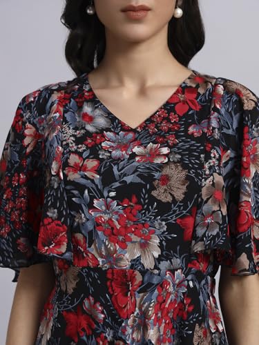 Image of HELLO DESIGN Women V-Neck Solid Maxi Dresses