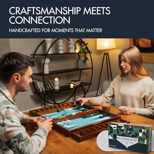 Set Grande de Backgammon de Madera 20 Pulgadas miniatura 6