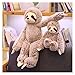 NINGLIU Plüschtiere 50/70 cm Süße Faultier Plüschspielwaren Weiche Tierfüllte Plüsch Sloth Puppen Bärenspielzeug for Baby Kinder Geburtstag (Height : 50cm)