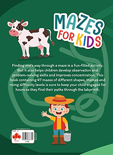 Image of Activity Book for Kids - Mazes - 3 Years to 5 Years old - Early Learning - Activity Book for Toddlers, Nursery, Pre School Children