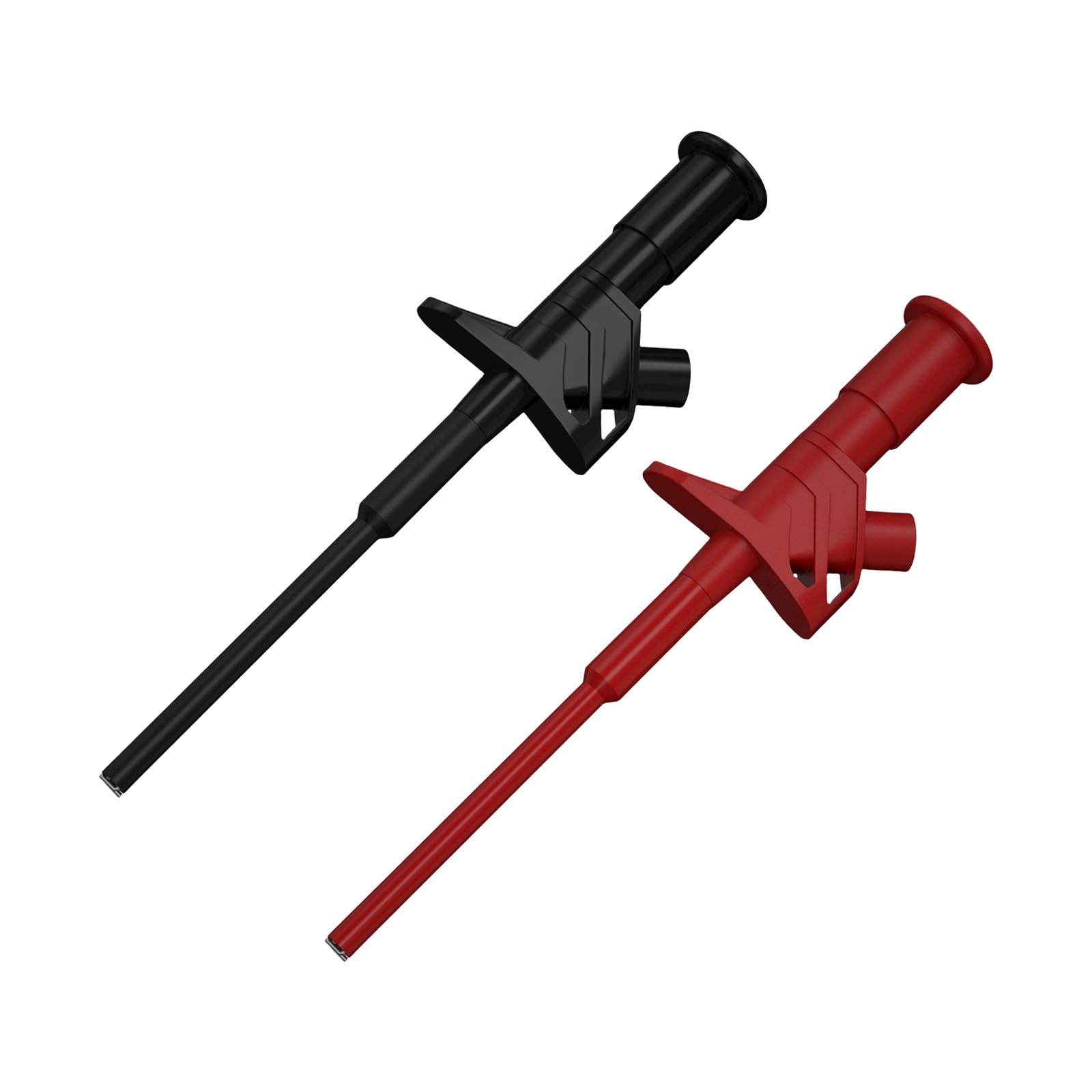 Msioytog 2Pcs Quick Hook Clip Professional Grabbers Probe High Voltages Flexible Testing Probes For Electronic Testing Safe Quick Flexible Clip