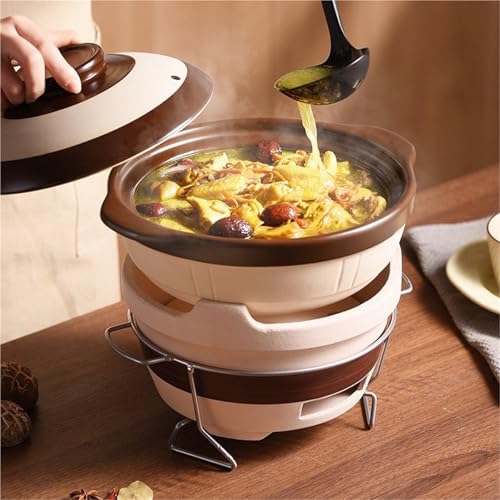 Cazuela de cerámica para arroz con barro refractario olla premium de 3L para gas 5