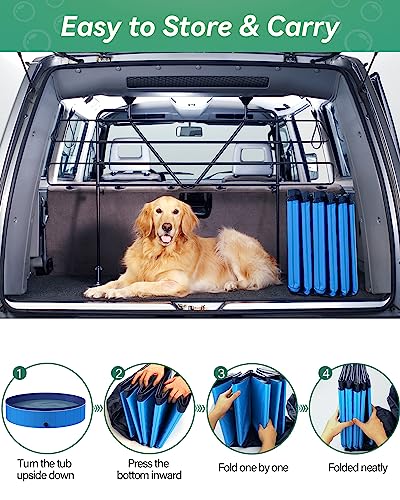 Juoifip Dog Pool For Large Dogs 71"X12" Foldable Pet Swimming Pool Plastic Kiddie Pool Xxxl Portable Dog Bathtubs #TOP4