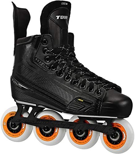 TOUR HOCKEY CODE 3 SENIOR INLINE HOCKEY SKATES BLACK SIZE 9.5