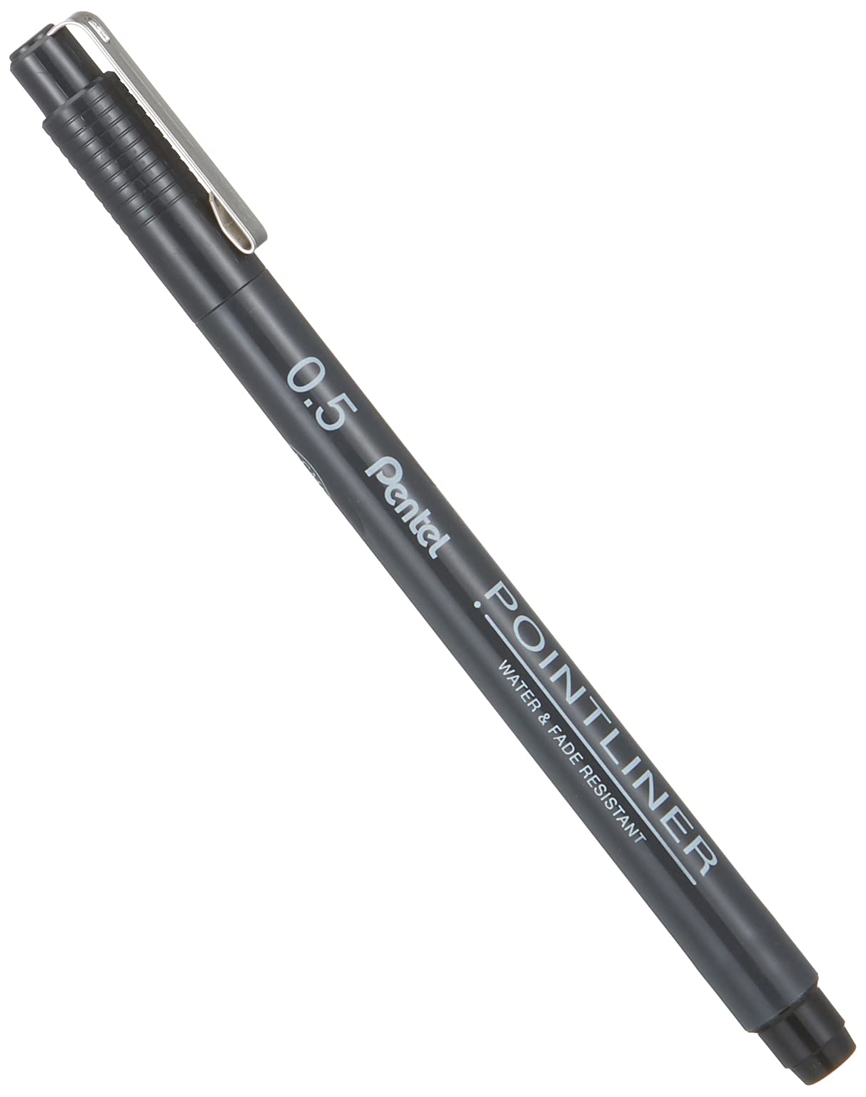 Pentel Pointliner S20P-5A Fineliner Black Waterproof and Non-fading 0.5 mm