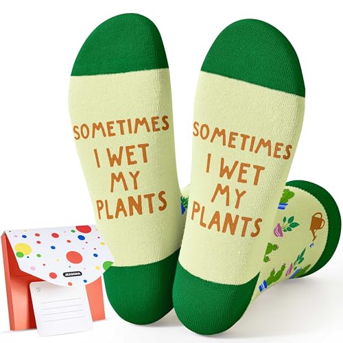 Jeasona Plant Gifts for Women Funny Socks Women 4-7 Gardening Gifts for Women Christmas Birthday Presents for Garden Lovers Gardeners Plant Lovers