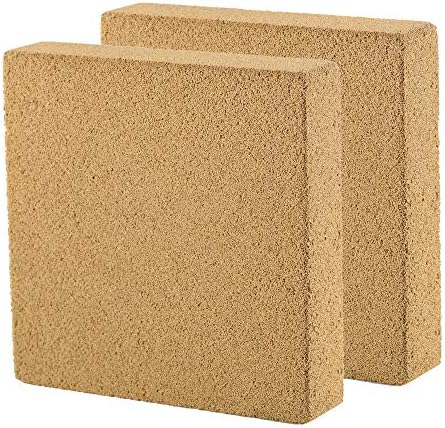 JIH Ceramic Filter Media,Block Bio-Filter Media for Marine and Freshwater Aquariums, 3.95 by 3.95 by 1-Inch, 2Pcs