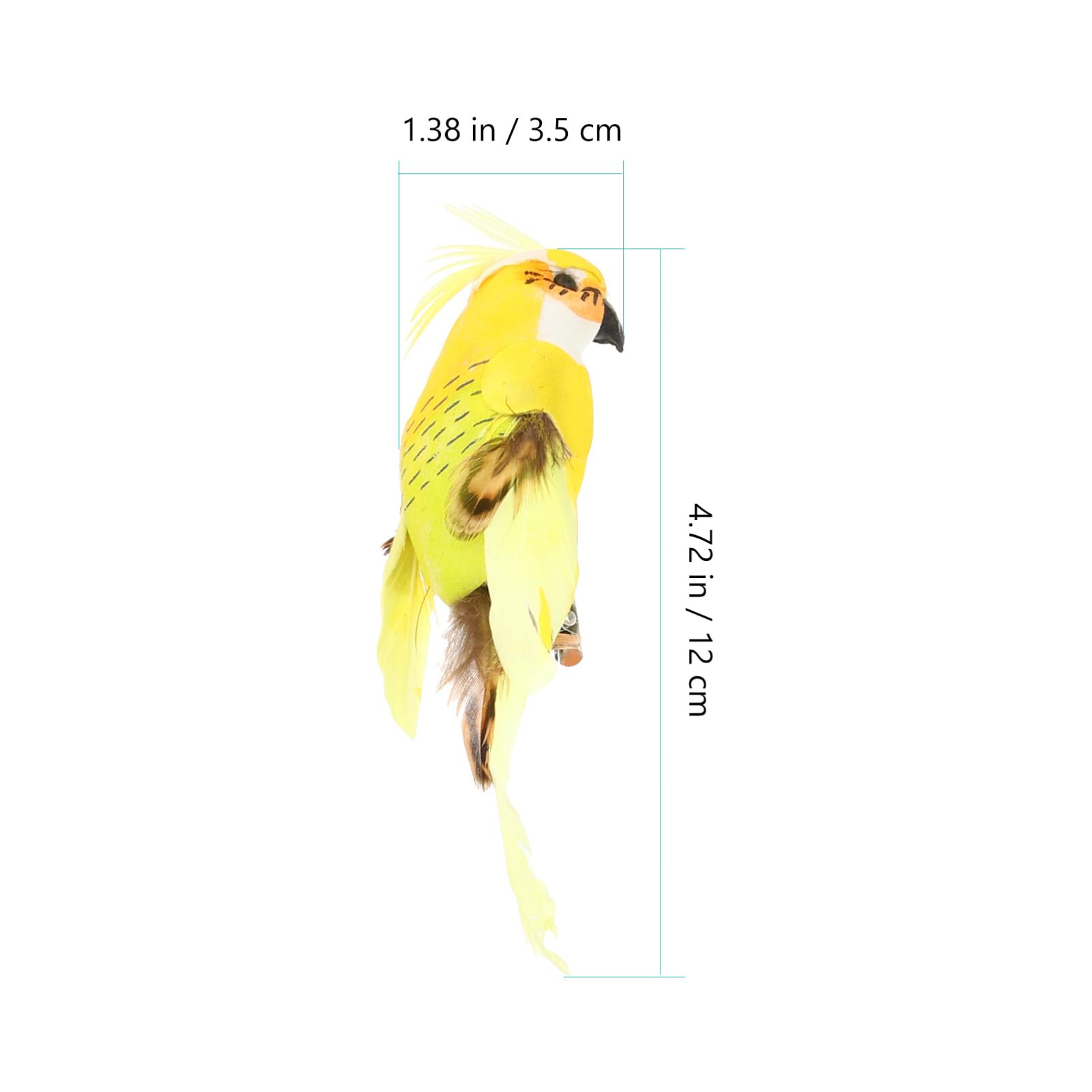 Abaodam 6Pcs Artificial Bird Artificial Birds Halloween Props Halloween Decor Pirate Parrot Bird Tree Ornaments Parrot for Pirate Costume Foam Artificial Bird Decoration Fake Bird